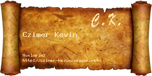Czimer Kevin névjegykártya